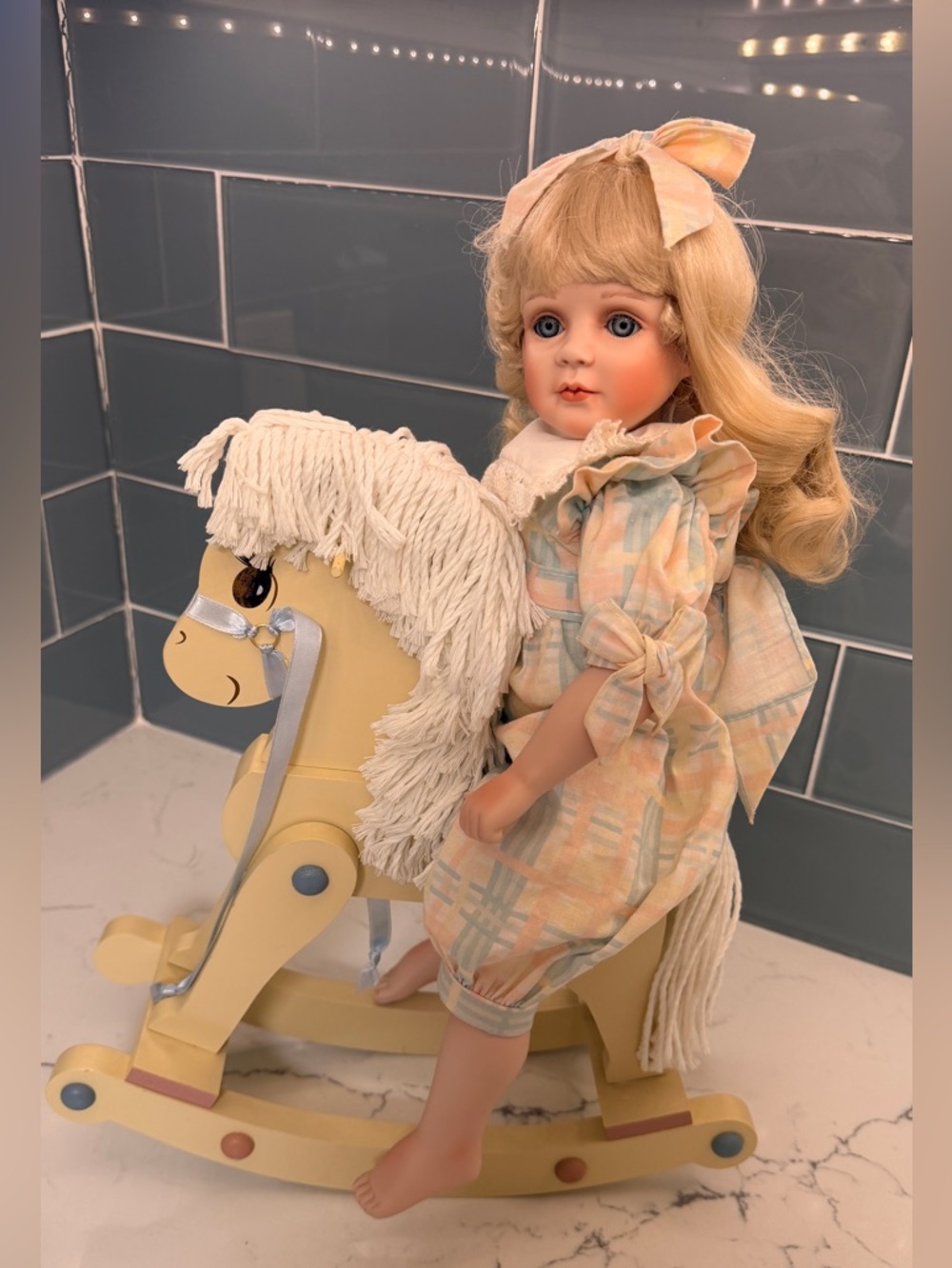 “Amy- w/ Rocking Horse” Doll- Jane Zidjunas, The Hamilton Collection (No. 4167)